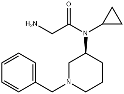 2-AMino-N-((S)-1-benzyl-piperidin-3-yl)-N-cyclopropyl-acetaMide 结构式
