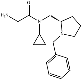 2-AMino-N-((S)-1-benzyl-pyrrolidin-2-ylMethyl)-N-cyclopropyl-acetaMide 结构式