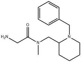 2-AMino-N-(1-benzyl-piperidin-2-ylMethyl)-N-Methyl-acetaMide 结构式