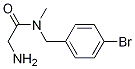 2-氨基-N-(4-溴苄基)-N-甲基乙酰胺 结构式