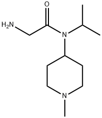 2-AMino-N-isopropyl-N-(1-Methyl-piperidin-4-yl)-acetaMide 结构式