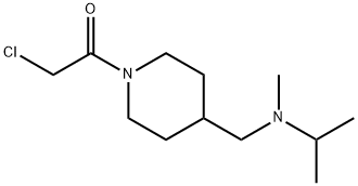 2-Chloro-1-{4-[(isopropyl-Methyl-aMino)-Methyl]-piperidin-1-yl}-ethanone 结构式