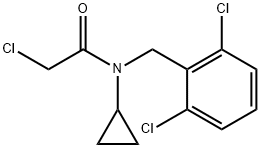 2-Chloro-N-cyclopropyl-N-(2,6-dichloro-benzyl)-acetaMide 结构式