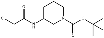 3-(2-Chloro-acetylaMino)-piperidine-1-carboxylic acid tert-butyl ester 结构式