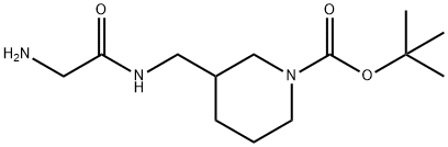 3-[(2-AMino-acetylaMino)-Methyl]-piperidine-1-carboxylic acid tert-butyl ester 结构式