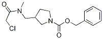 3-{[(2-Chloro-acetyl)-Methyl-aMino]-Methyl}-pyrrolidine-1-carboxylic acid benzyl ester 结构式