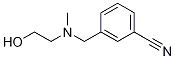3-(((2-羟乙基)(甲基)氨基)甲基)苯甲腈 结构式
