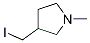 3-IodoMethyl-1-Methyl-pyrrolidine 结构式