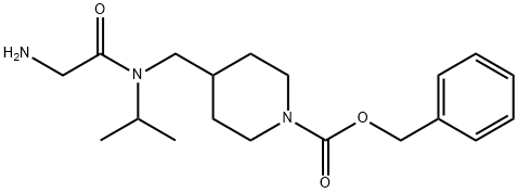 4-{[(2-AMino-acetyl)-isopropyl-aMino]-Methyl}-piperidine-1-carboxylic acid benzyl ester 结构式