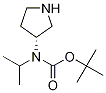 Isopropyl-(R)-pyrrolidin-3-yl-carbaMic acid tert-butyl ester 结构式