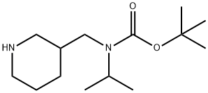 叔丁基异丙基(哌啶-3-基甲基)氨基甲酸酯 结构式