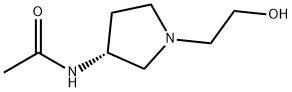 N-[(R)-1-(2-Hydroxy-ethyl)-pyrrolidin-3-yl]-acetaMide 结构式