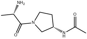 N-[(S)-1-((S)-2-AMino-propionyl)-pyrrolidin-3-yl]-acetaMide 结构式