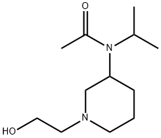 N-[1-(2-Hydroxy-ethyl)-piperidin-3-yl]-N-isopropyl-acetaMide 结构式