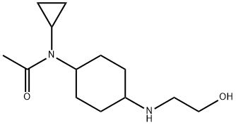 N-Cyclopropyl-N-[4-(2-hydroxy-ethylaMino)-cyclohexyl]-acetaMide 结构式