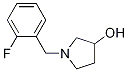 1-(2-氟-苄基)-吡咯烷-3-醇 结构式