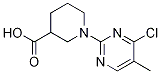 1-(4-氯-5-甲基-嘧啶-2-基)-哌啶-3-羧酸 结构式