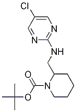 2-[(5-氯-嘧啶-2-基氨基)-甲基]-哌啶-1-羧酸叔丁基酯 结构式