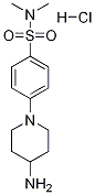 4-(4-aminopiperidin-1-yl)-N,N-dimethylbenzenesulfonamide hydrochloride 结构式
