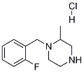 1-(2-Fluoro-benzyl)-2-methyl-piperazine hydrochloride 结构式