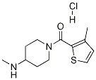 (4-Methylamino-piperidin-1-yl)-(3-methyl-thiophen-2-yl)-methanone hydrochloride 结构式