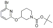 3-(6-Bromo-pyridin-2-yloxy)-piperidine-1-carboxylic acid tert-butyl ester 结构式
