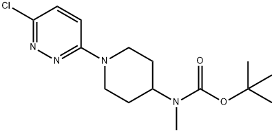 [1-(6-氯哒嗪-3-基)-哌啶-4-基]-甲基-氨基甲酸叔丁基酯 结构式