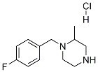 1-(4-Fluoro-benzyl)-2-methyl-piperazine hydrochloride 结构式