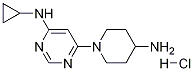 [6-(4-Amino-piperidin-1-yl)-pyrimidin-4-yl]-cyclopropyl-amine hydrochloride 结构式