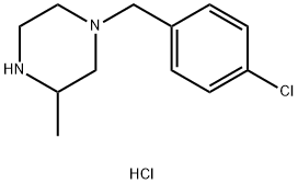 1-(4-Chloro-benzyl)-3-methyl-piperazine hydrochloride 结构式