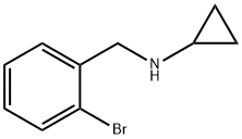 N-[(2-溴苯基)甲基]环丙胺 结构式