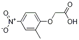 2-(2-甲基-4-硝基苯氧基)乙酸 结构式