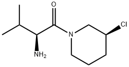 (S)-2-AMino-1-((S)-3-chloro-piperidin-1-yl)-3-Methyl-butan-1-one 结构式