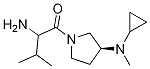 (S)-2-AMino-1-[3-(cyclopropyl-Methyl-aMino)-pyrrolidin-1-yl]-3-Methyl-butan-1-one 结构式