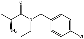 (S)-2-AMino-N-(4-chloro-benzyl)-N-ethyl-propionaMide 结构式