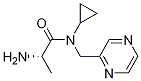(S)-2-AMino-N-cyclopropyl-N-pyrazin-2-ylMethyl-propionaMide 结构式