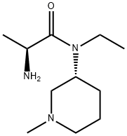 (S)-2-AMino-N-ethyl-N-((R)-1-Methyl-piperidin-3-yl)-propionaMide 结构式