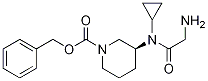 (S)-3-[(2-AMino-acetyl)-cyclopropyl-aMino]-piperidine-1-carboxylic acid benzyl ester 结构式