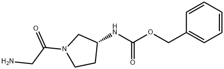 [(R)-1-(2-AMino-acetyl)-pyrrolidin-3-yl]-carbaMic acid benzyl ester 结构式