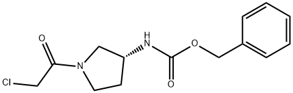 [(R)-1-(2-Chloro-acetyl)-pyrrolidin-3-yl]-carbaMic acid benzyl ester 结构式