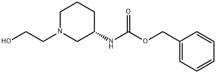 [(S)-1-(2-Hydroxy-ethyl)-piperidin-3-yl]-carbaMic acid benzyl ester 结构式
