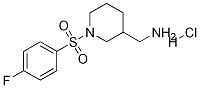 1-(4-氟-苯磺酰基)-哌啶-3-基]-甲基-胺盐酸盐 结构式