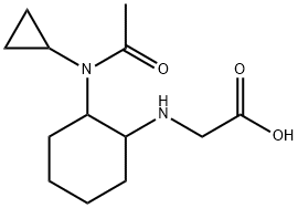 [2-(Acetyl-cyclopropyl-aMino)-cyclohexylaMino]-acetic acid 结构式