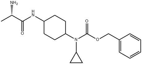 [4-((S)-2-AMino-propionylaMino)-cyclohexyl]-cyclopropyl-carbaMic acid benzyl ester 结构式