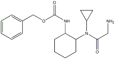 {2-[(2-AMino-acetyl)-cyclopropyl-aMino]-cyclohexyl}-carbaMic acid benzyl ester 结构式