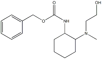 {2-[(2-Hydroxy-ethyl)-Methyl-aMino]-cyclohexyl}-carbaMic acid benzyl ester 结构式