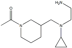 1-(3-{[(2-AMino-ethyl)-cyclopropyl-aMino]-Methyl}-piperidin-1-yl)-ethanone 结构式