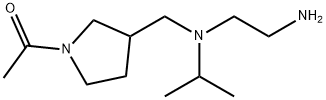 1-(3-{[(2-AMino-ethyl)-isopropyl-aMino]-Methyl}-pyrrolidin-1-yl)-ethanone 结构式