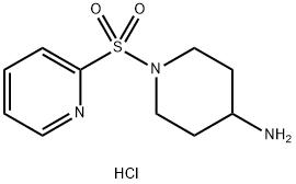 1-(吡啶-2-磺酰基)-哌啶-4-基胺盐酸盐 结构式