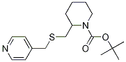 2-(Pyridin-4-ylMethylsulfanylMethyl
)-piperidine-1-carboxylic acid tert
-butyl ester 结构式